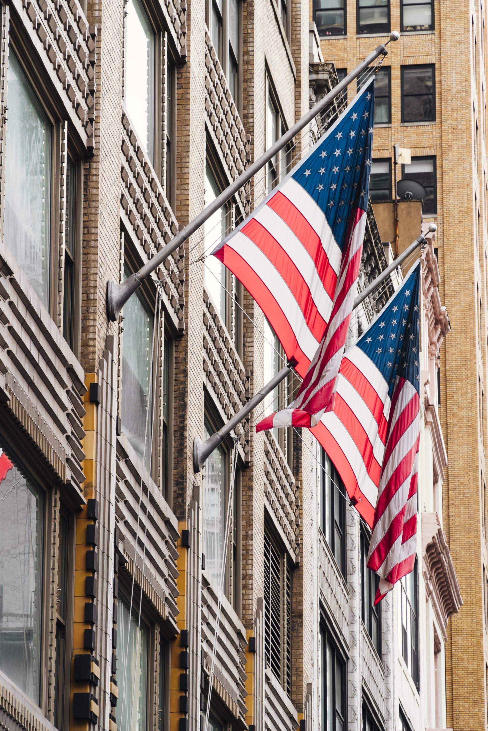 usa-flags-building