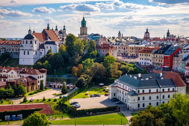Lublin,,Lubelskie,/,Poland,-,2019/08/18:,Panoramic,View,Of,City